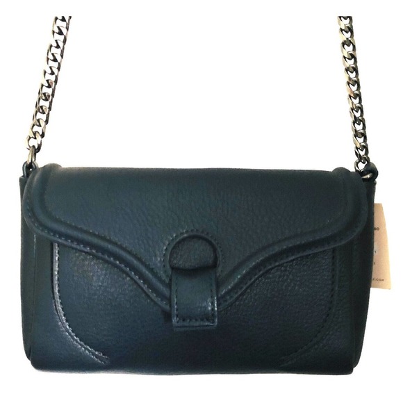 NWT Danielle Nicole Henley Crossbody Chain Handle Bag Navy Blue DN173318 - Picture 1 of 12